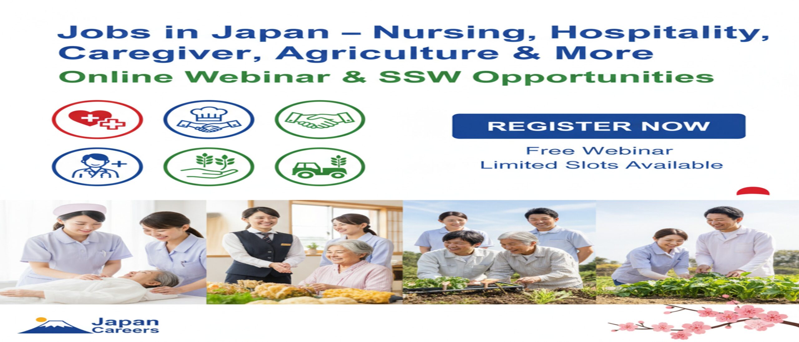 Jobs in Japan – Nursing, Hospitality, Caregiver, Agriculture & More | Online Webinar & SSW Opportunities