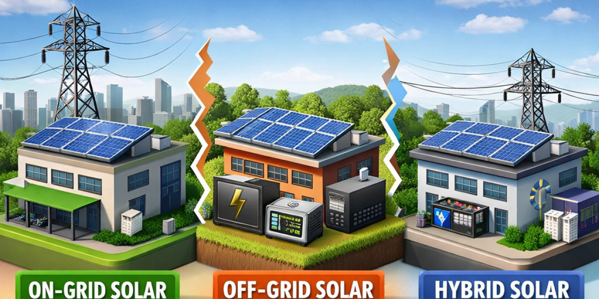 On-Grid vs Off-Grid vs Hybrid Solar for Business – Which Is Better?