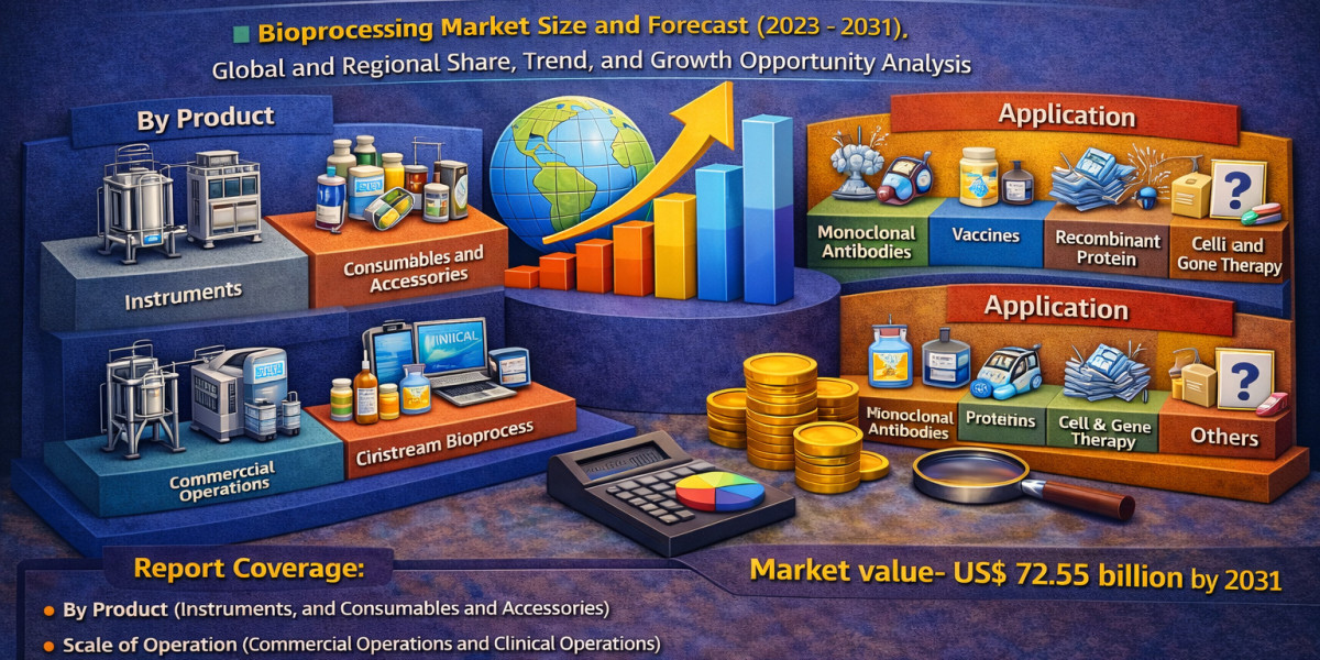 Bioprocessing Market to Reach US$ 72.55 Billion by 2031, Driven by a Strong 14.0% CAGR