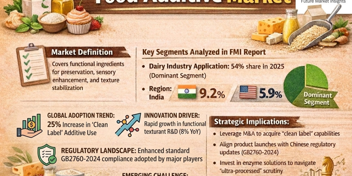 Food Additive Market to Reach USD 132.6 Billion by 2036