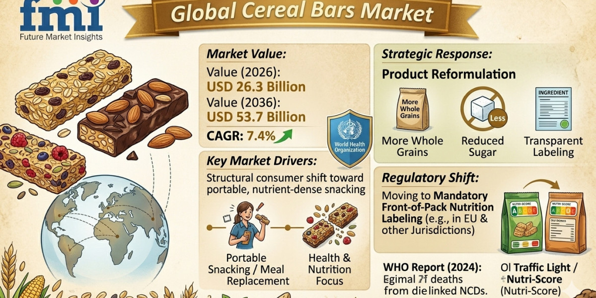 Cereal Bars Market to Witness Strong Expansion by 2036