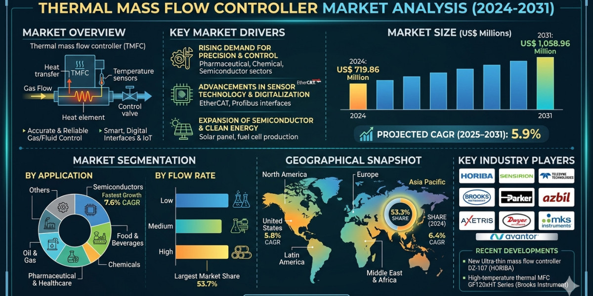 North America Flow Control Technologies Outlook to 2031: Growth Drivers Shaping Thermal Mass Flow Controllers