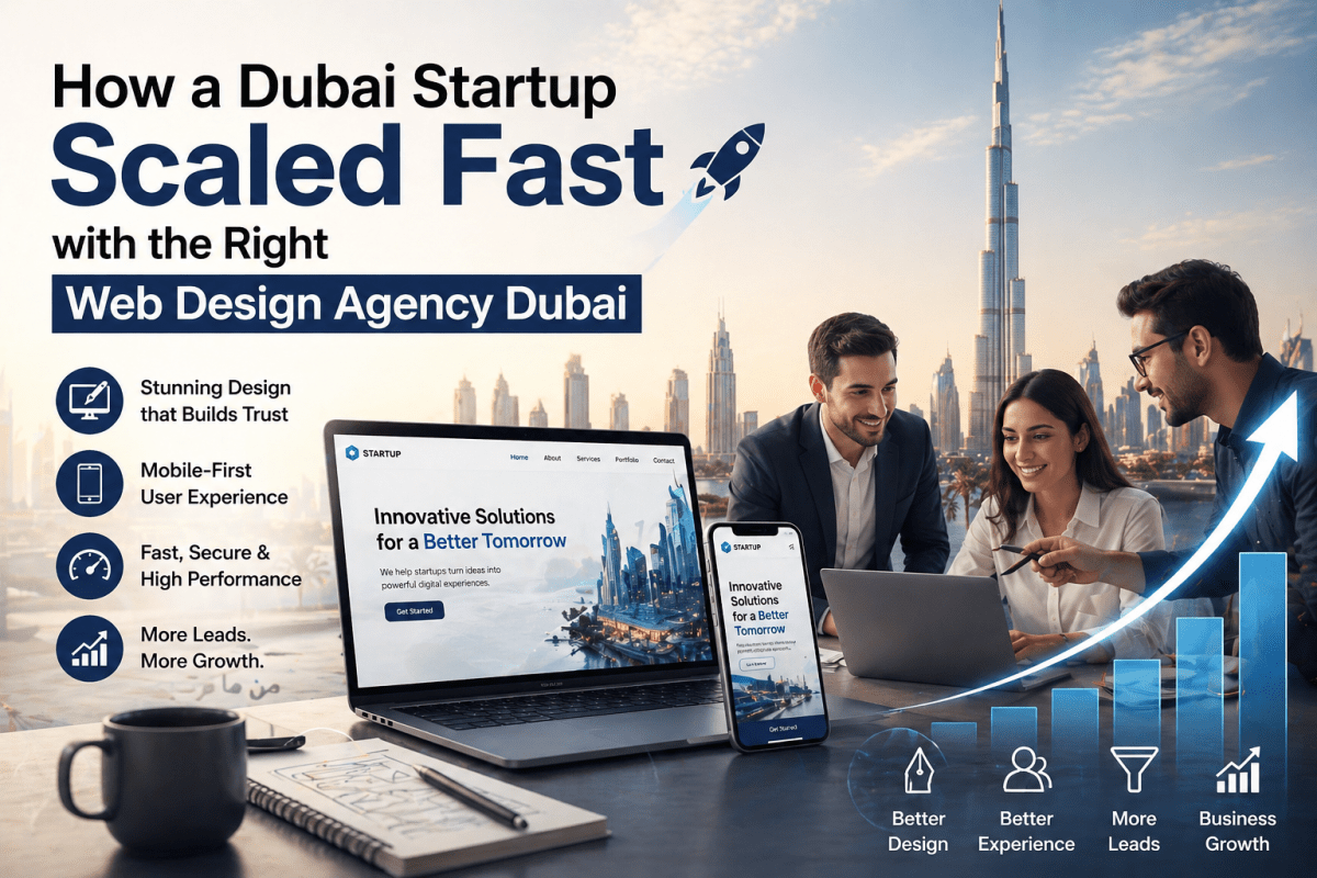 How a Dubai Startup Scaled Fast with the Right Web Design Agency Dubai – WebEnliven Solutions