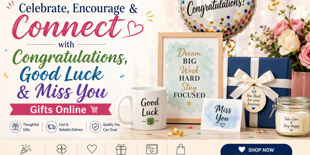 Celebrate, Encourage & Connect with Congratulations, Good Luck & Miss You Gifts Online