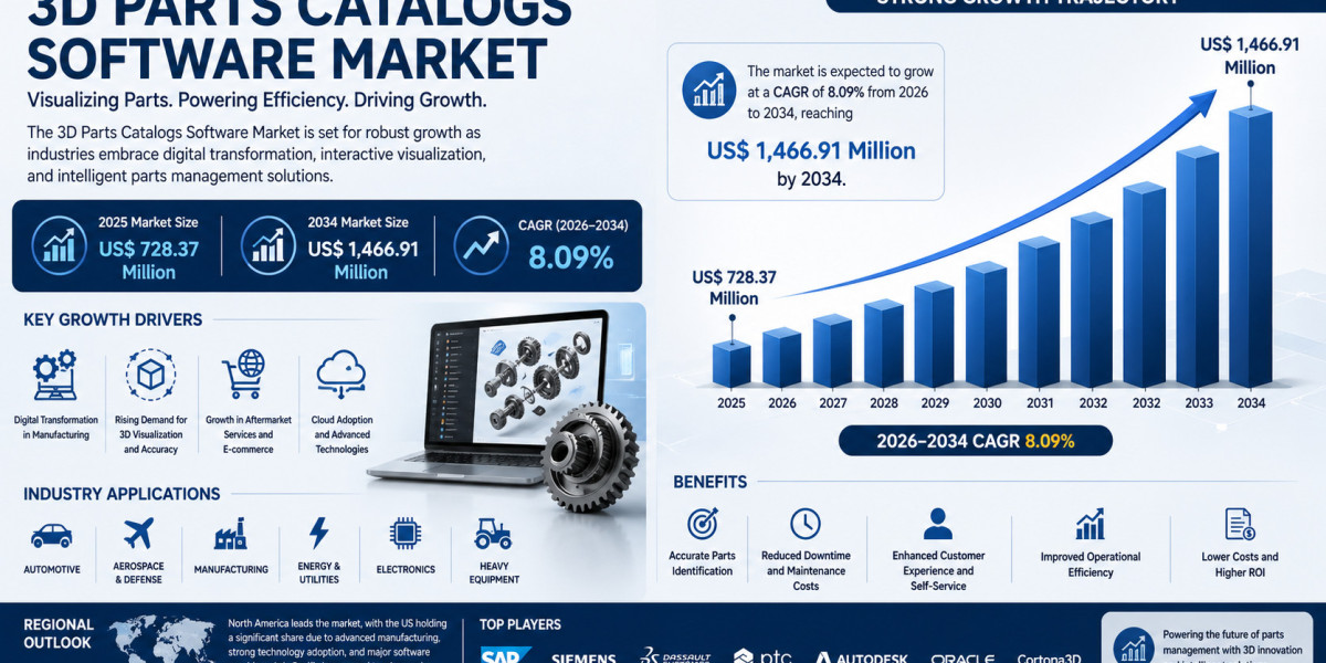 3D Parts Catalogs Software Market to Reach US$ 1,466.91 Million by 2034 at a CAGR of 8.09%