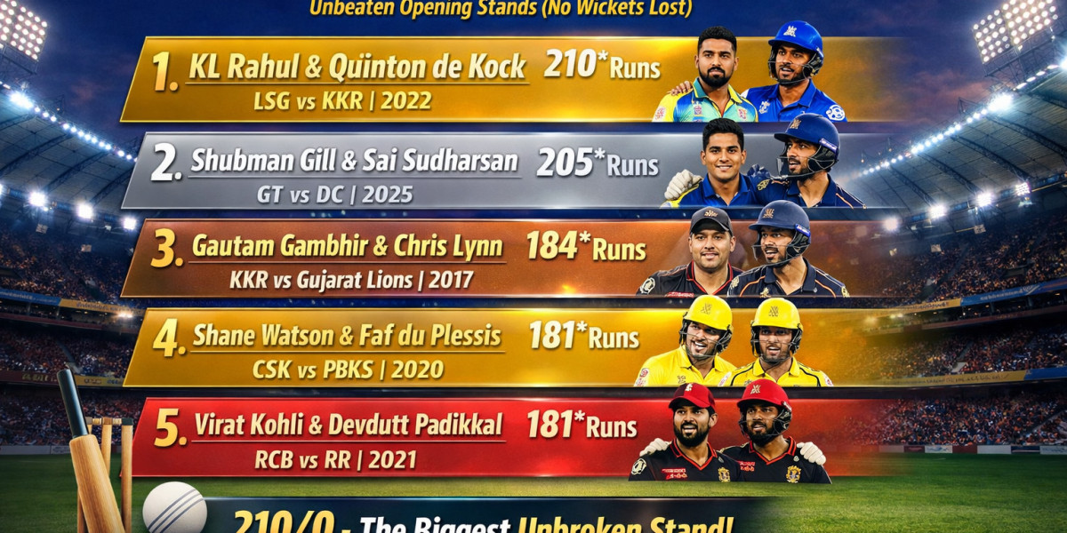 Highest Partnership in IPL Without Losing Any Wicket