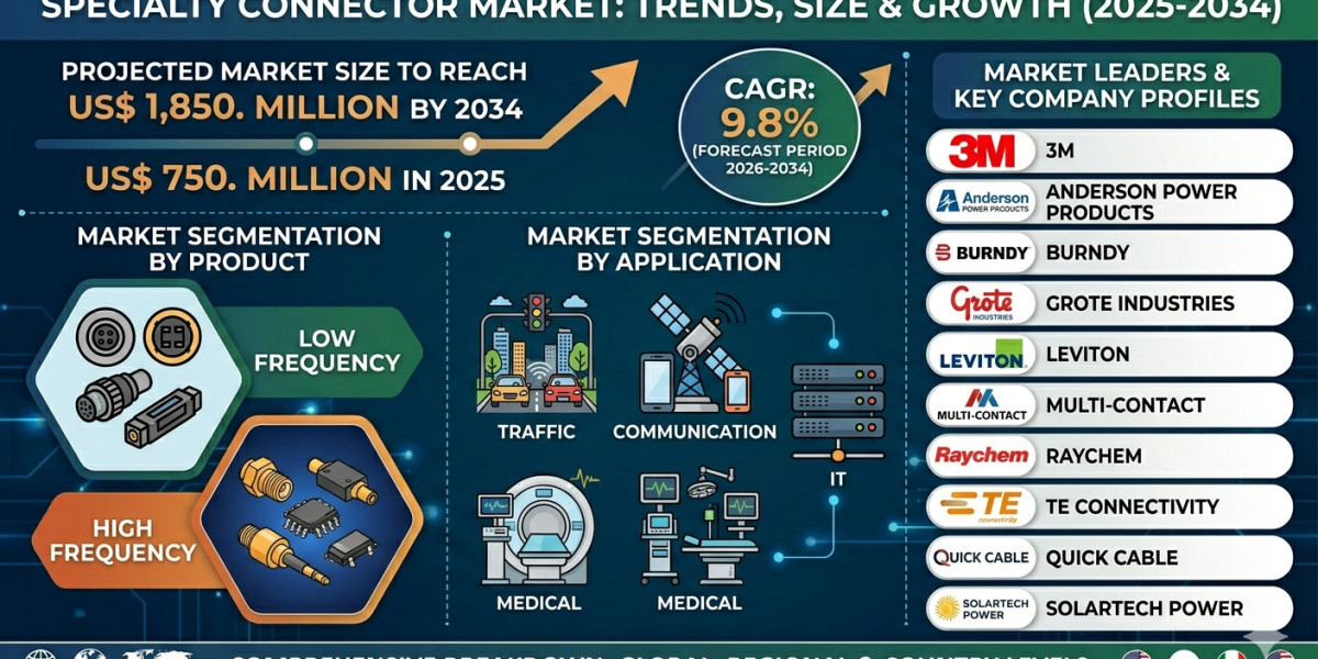 Specialty Connector Market Growth and Forecast to 2034: Key Drivers, Industry Trends, and Competitive Landscape