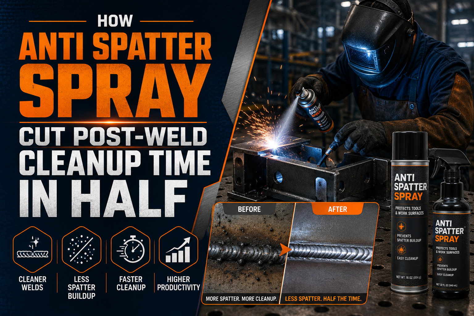 How Anti Spatter Spray Cut Post-Weld Cleanup Time in Half | friendchat