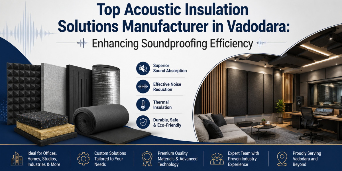 Top Acoustic Insulation Solutions Manufacturer in Vadodara: Enhancing Soundproofing Efficiency