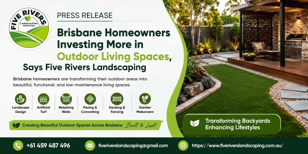 Brisbane Homeowners Investing More in Outdoor Living Spaces, Says Five Rivers Landscaping