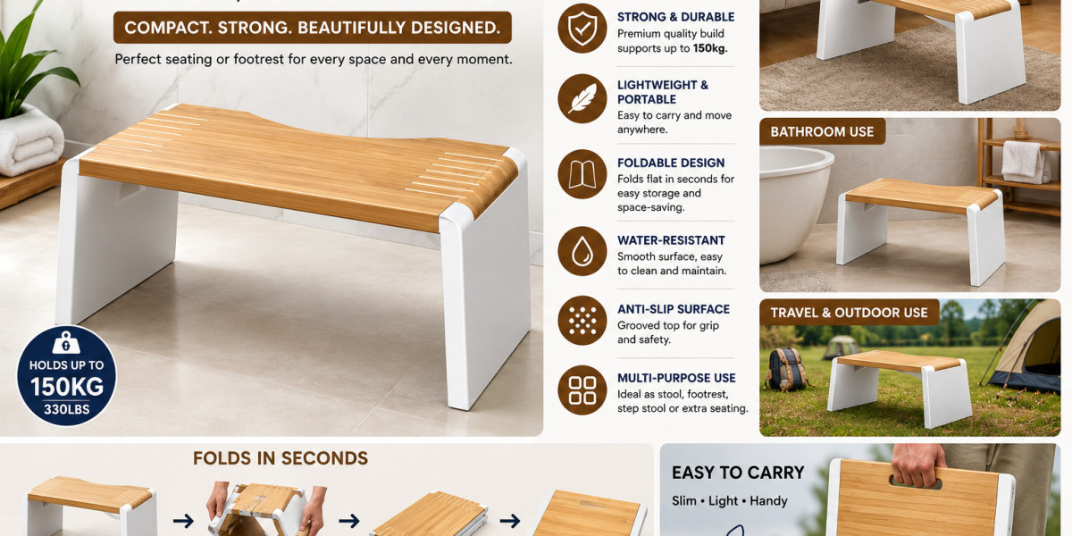 Best Foldable Stool for Home, Bathroom, and Travel Use