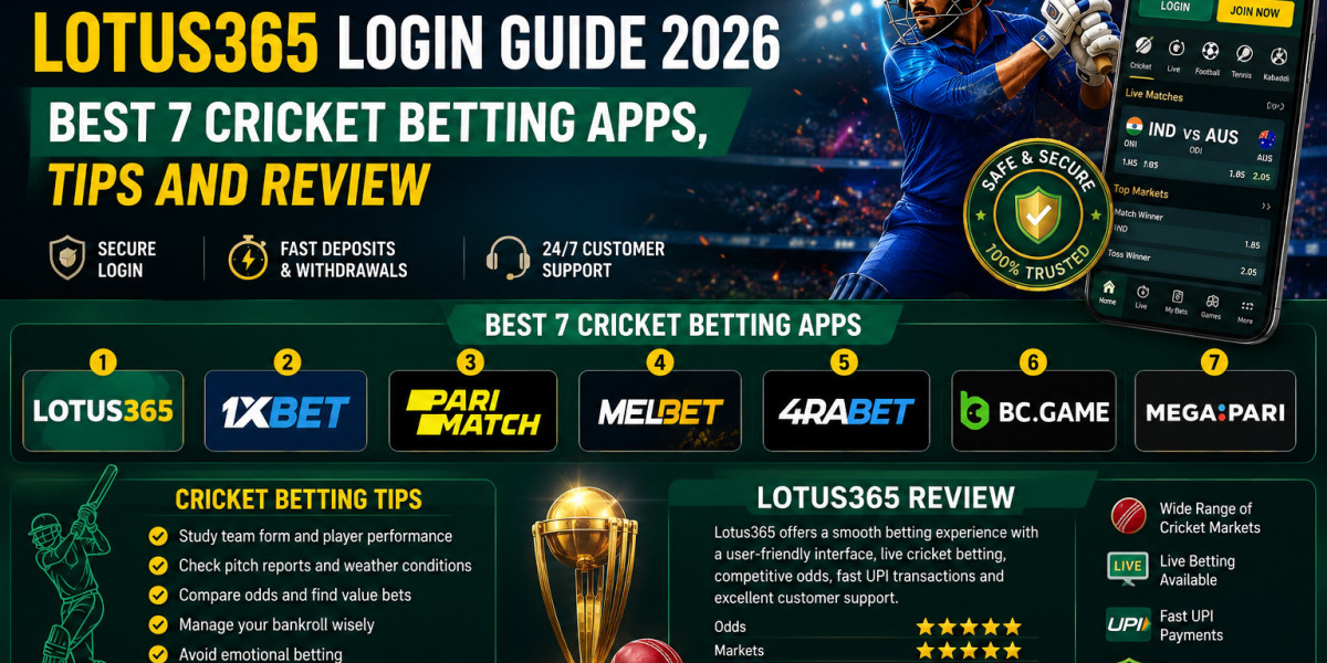 Lotus365 Login Guide 2026: Best 7 Cricket Betting Apps, Tips and Review