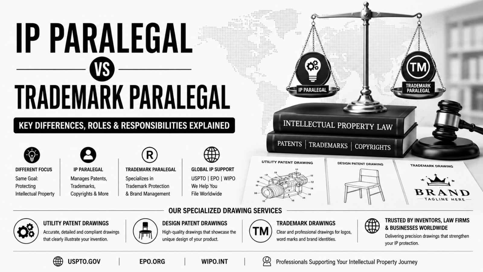 IP Paralegal Vs Trademark Paralegal: Key Differences
