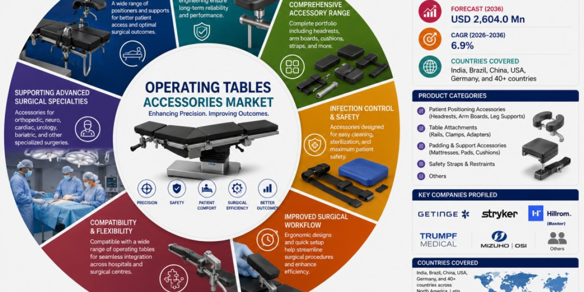 Operating Tables Accessories Market Outlook 2036: Innovation in Ergonomic Design Fuels Growth