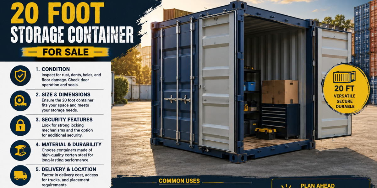 Things to Consider Before Buying a 20 Foot Storage Container for Sale