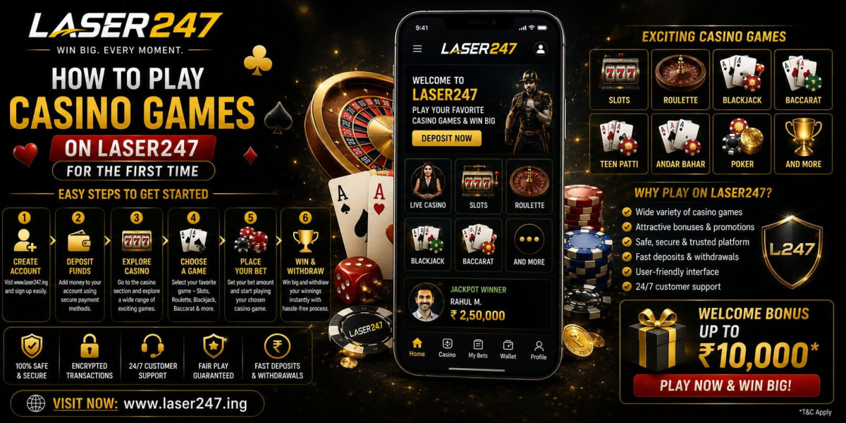How to Play Casino Games on Laser247 for the First Time